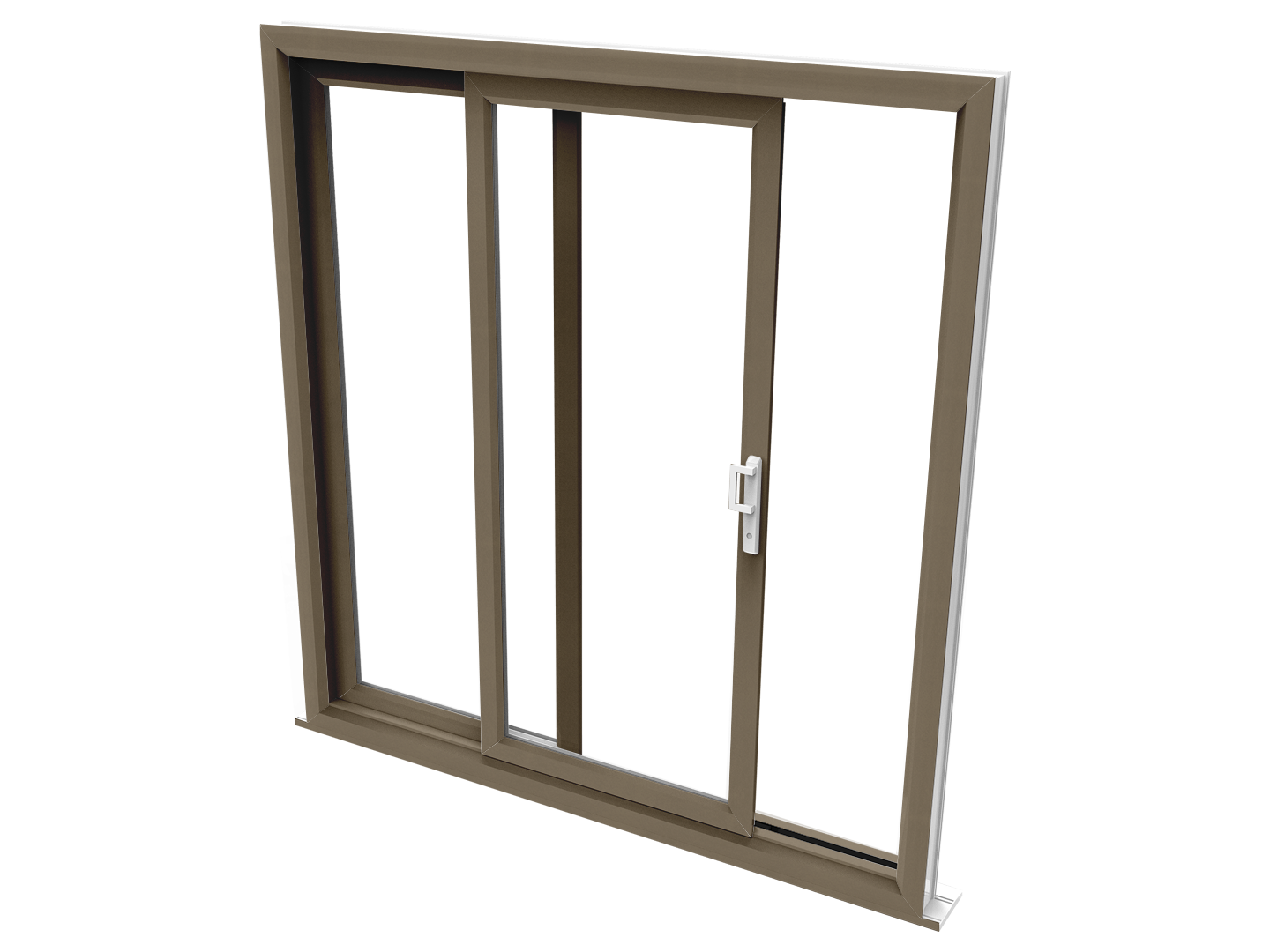Pyrite metallic sliding patio door
