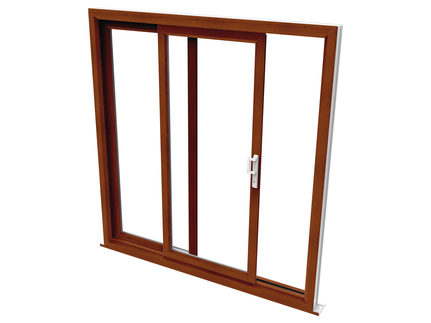 soft cherry sliding patio door
