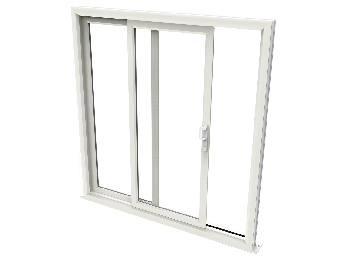 white grain sliding patio doors